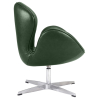 Buy Armchair with Armrests - Upholstered in Faux Leather - Svin Green 13663 at Privatefloor
