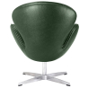Buy Armchair with Armrests - Upholstered in Faux Leather - Svin Green 13663 in the Europe