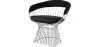Dining Chair with Armrests - Leatherette and Metal - Barrel image 7