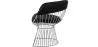 Dining Chair with Armrests - Leatherette and Metal - Barrel image 7
