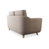 Buy Linen Upholstered Sofa - Scandinavian Style - 2 Seater - Gustavo Brown 58242 in the Europe