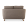 Buy Linen Upholstered Sofa - Scandinavian Style - 2 Seater - Gustavo Brown 58242 Home delivery