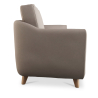 Buy Linen Upholstered Sofa - Scandinavian Style - 2 Seater - Gustavo Brown 58242 at Privatefloor