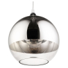 Buy  Globe Design Ceiling Lamp - Chrome Metal Pendant Lamp - 40cm - Speculum Silver 58258 - prices
