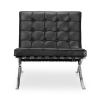 Buy Design Armchair - Upholstered in Leather - Town Black 58261 - in the EU