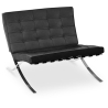 Buy Design Armchair - Upholstered in Faux Leather - Town Black 58262 - prices