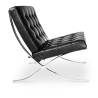 Buy Design Armchair - Upholstered in Faux Leather - Town Black 58262 at Privatefloor
