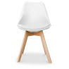 Buy Office Chair - Dining Chair - Scandinavian Style - Denisse White 58293 at Privatefloor