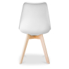 Buy Office Chair - Dining Chair - Scandinavian Style - Denisse White 58293 - in the EU