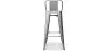 Stylix stool with small backrest - 76cm image 7