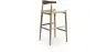Boho Bali Design Bar Stool - Wood - 75cm - Elb image 7