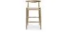 Boho Bali Design Bar Stool - Wood - 75cm - Elb image 7