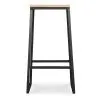 Industrial Design Stool - Wood & Metal - 76cm - Big Boy image 7