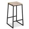 Industrial Design Stool - Wood & Metal - 76cm - Big Boy image 7