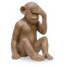 Buy 'Monkey Sees No Evil' decorative design sculpture Brown 58446 - prices