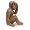 Buy 'Monkey Sees No Evil' decorative design sculpture Brown 58446 at Privatefloor