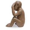 Buy 'Monkey Sees No Evil' decorative design sculpture Brown 58446 Home delivery