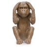 Buy 'Three Wise Monkeys' decorative design sculpture Brown 58449 in the Europe