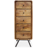 Buy Industrial Style Recycled tall wooden chest of drawers with 5 drawers  - Jason Brown 58529 - in the EU