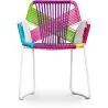 Outdoor Chair with Armrests - Garden Chair - Multicoloured - Frony image 7