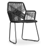 Buy Outdoor Chair - Garden Chair - Frony Black 58538 at Privatefloor