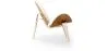 Designer armchair - Scandinavian armchair - Faux leather upholstery - Lucy image 7