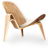 Buy Scandinavian design Boho Bali CW07 Lounge Chair - Faux Leather Ivory 16774 in the Europe