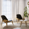 Buy Scandinavian design Boho Bali CW07 Lounge Chair - Faux Leather Ivory 16774 - in the EU