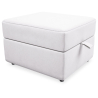 Buy Square Storage Ottoman Pouf - Cube White 58769 - prices