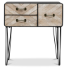 Buy Metal Sideboard - Industrial Design - 3 Drawers - Orson Natural wood 58863 - in the EU