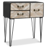 Buy Metal Sideboard - Industrial Design - 3 Drawers - Orson Natural wood 58863 - prices