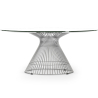Buy Round Coffee Table - Glass Design - Barrel Steel 16325 - in the EU