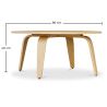 Round Wooden coffee table - Ply image 7