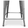Buy Stylix stool wooden and small backrest - 60cm Steel 59117 - in the EU