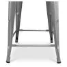 Industrial Design Bar Stool with Backrest - Wood & Steel - 60 cm - Stylix image 7