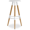 Buy Wooden Bar Stool - Scandinavian Design - Matu White 59144 - in the EU