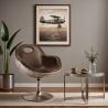 Aviator Design Swivel Armchair - Upholstered in PU image 7