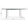 Buy Square coffee table - Glass - 19mm - Town Steel 13309 in the Europe