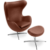 Buy Special Edition Brave chair with Ottoman - Premium Leather Vintage brown 13661 - in the EU