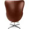  Design armchair with footrest - Leather upholstered - Brave image 7