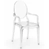 Transparent Dining Chair - Armrest Design - Louis XIV image 7