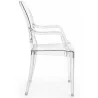 Transparent Dining Chair - Armrest Design - Louis XIV image 7