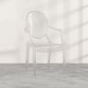 Transparent Dining Chair - Armrest Design - Louis XIV image 7