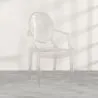 Transparent Dining Chair - Armrest Design - Louis XIV image 7