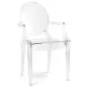 Transparent Dining Chair - Armrest Design - Louis XIV image 7