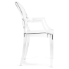 Buy Transparent Dining Chair - Armrest Design - Louis XIV Transparent 16461 Home delivery