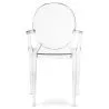 Transparent Dining Chair - Armrest Design - Louis XIV image 7