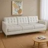 Leather Upholstered Sofa - 3 Seater - Konel image 7