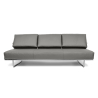 Buy Sofa Bed Kart5  (Convertible) - Faux Leather Grey 14621 at Privatefloor