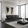 Leather Upholstered Sofa Bed - 3 Seater - Kart image 7